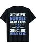 1pc Correctional Nurse Appreciation T-Shirt Casual Round Neck High Stretch Fabric Printed Graphic Tee for Adults - Not All Nurses Wear Capes Some Wear