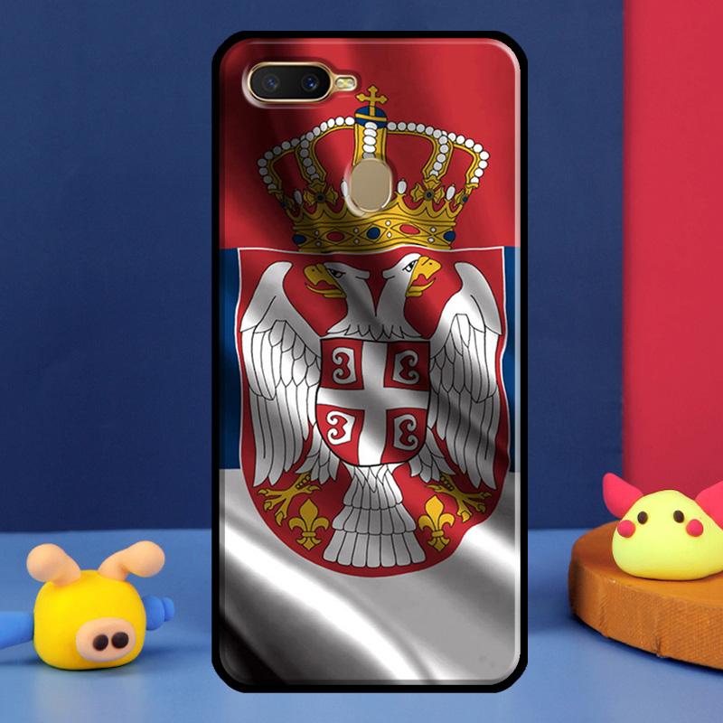 Flagge von Serbien Serbischer Case Für Oppo A16 A76 A96 A58 A78 A98 A5 A9 A91 A15 A17 A77 A52 A72 A74 A94 A54S A57S Hülle