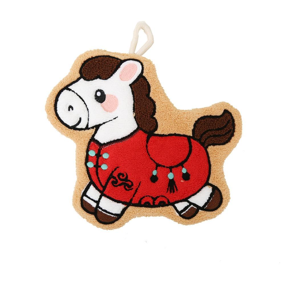 

Lucky Horse Hand Towel Soft Thick Strong Water Absorption Absorbent Towels Thickened Hanging Style Quick Drying Handkerchief