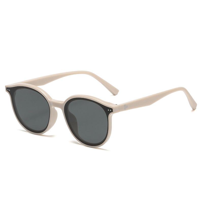 Sunglasses Women'S High-End Sense Small Face Retro Personality Round Frame Sunglasses Sun Protection Driving Male Tide