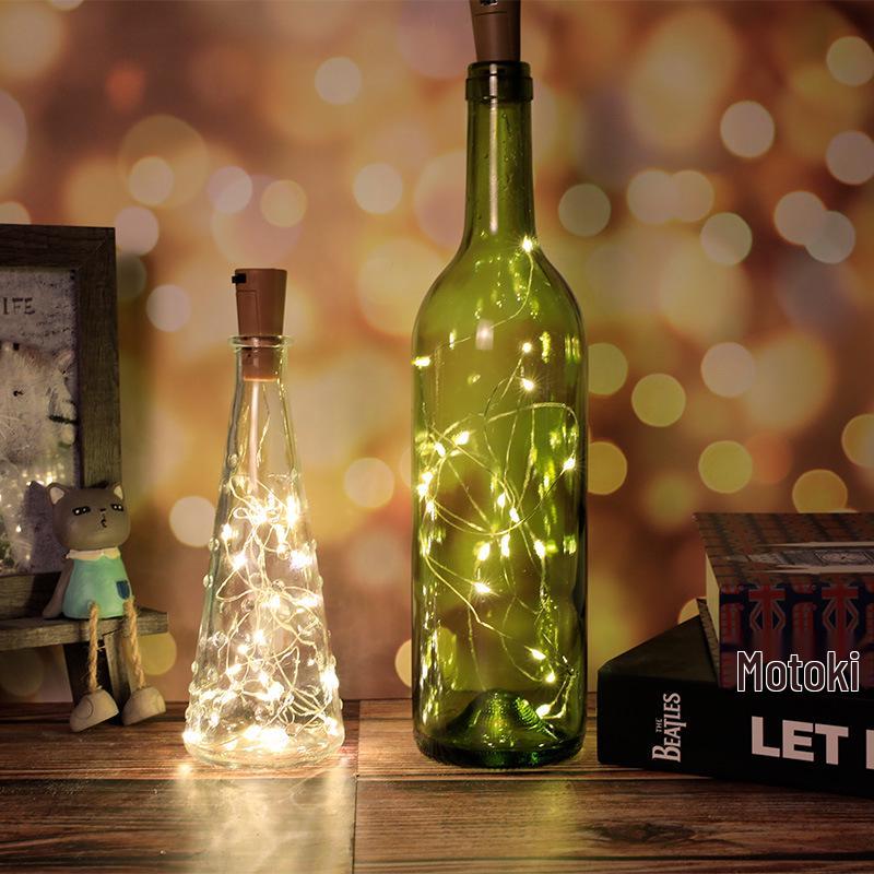 LED Bottle Stopper String Lights, Copper Wire Fairy Lights for Christmas Room Decoration