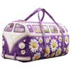 3DRetro Serie Steppfalten Baumwoll-Reisetasche Modebedruckte Damen-Yogatasche Handtasche