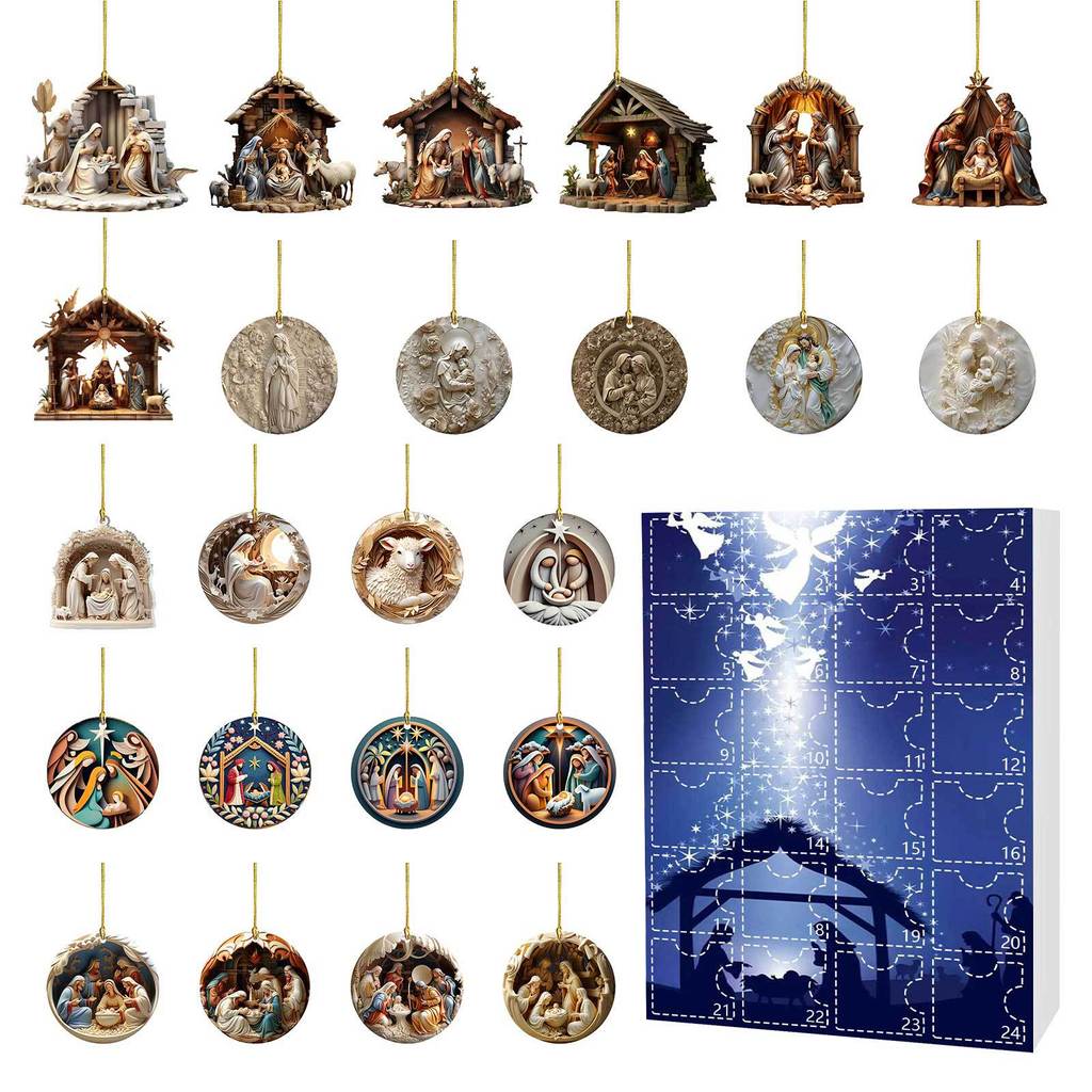 Osterkalender Überraschungsbox Acryl Hängeornament Für Feiertagsgeschenk Dekoration