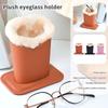 1Pc Winter Plush Eyeglass Holder Eyeglass Stand Display Stands Glass Shelf Sunglass Holder Polyester Cloth Eyeglass Stand