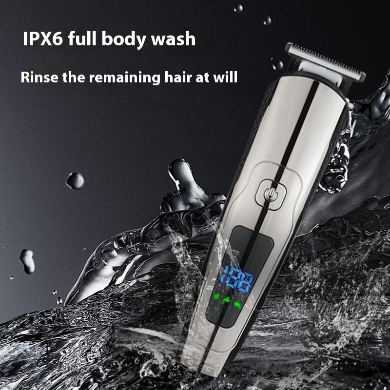 Professional Hair Clipper Beard Trimmer for Men Adjustable Speed LED Digital Hair Clipper Carving Clippers Electric Razor