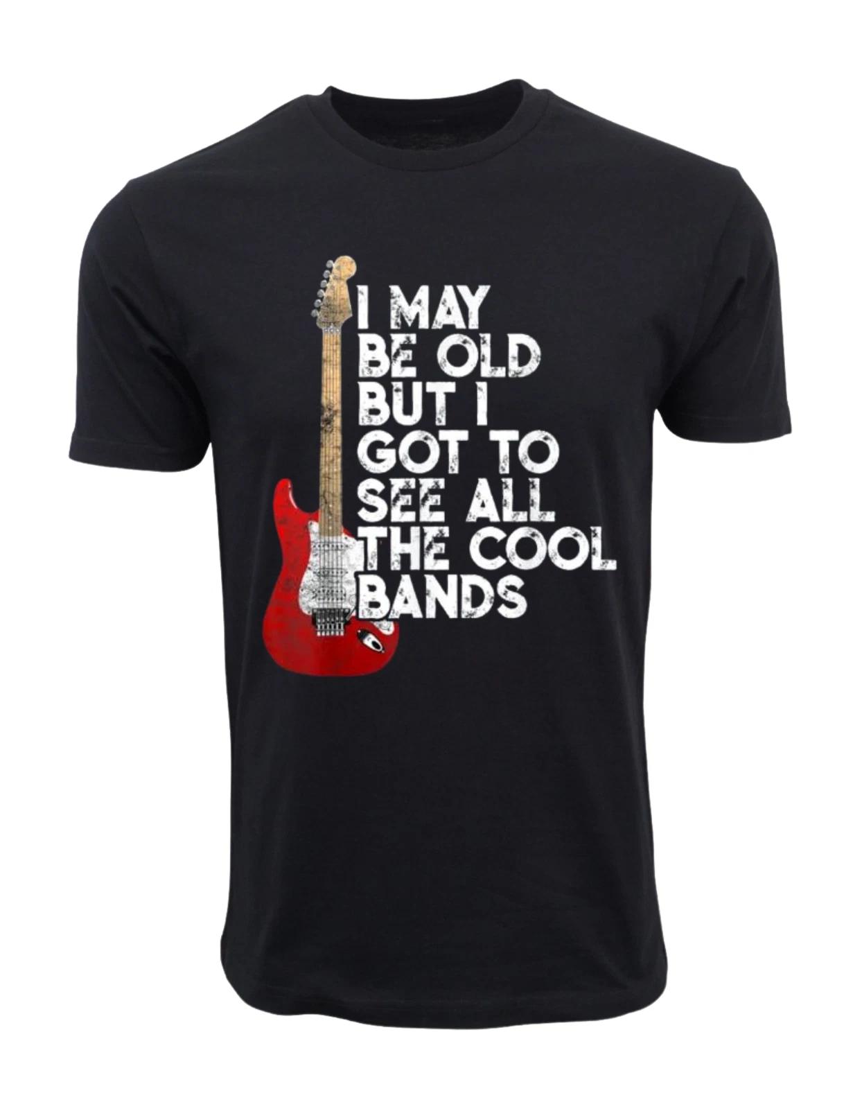Unisex Adult Casual Music ROCK N ROLL I MAY BE OLD GRAPHIC T SHIRT ... S