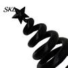 Lightweight Hollow Desktop Figurines 3D Printed Spiral Twisted Christmas Tree Figurine with Star Top, Mini Small Winter Atmosphere Ornament