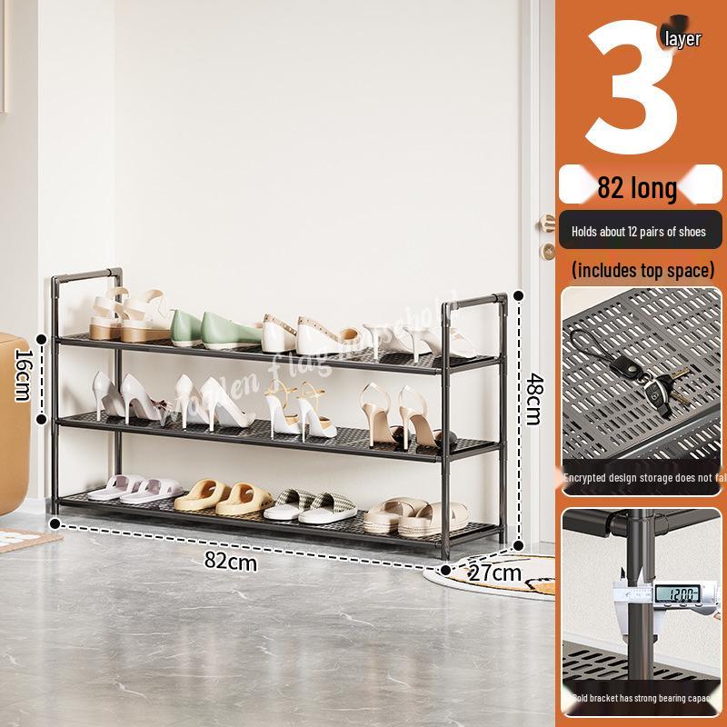 Multi-layer Space-saving Shoe Rack for Dorms and Homes