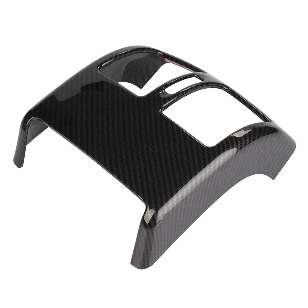 Carbon Fiber Style Rear Air Conditioning Vent Frame Trim for Mercedes Benz C Class W204 08 13
