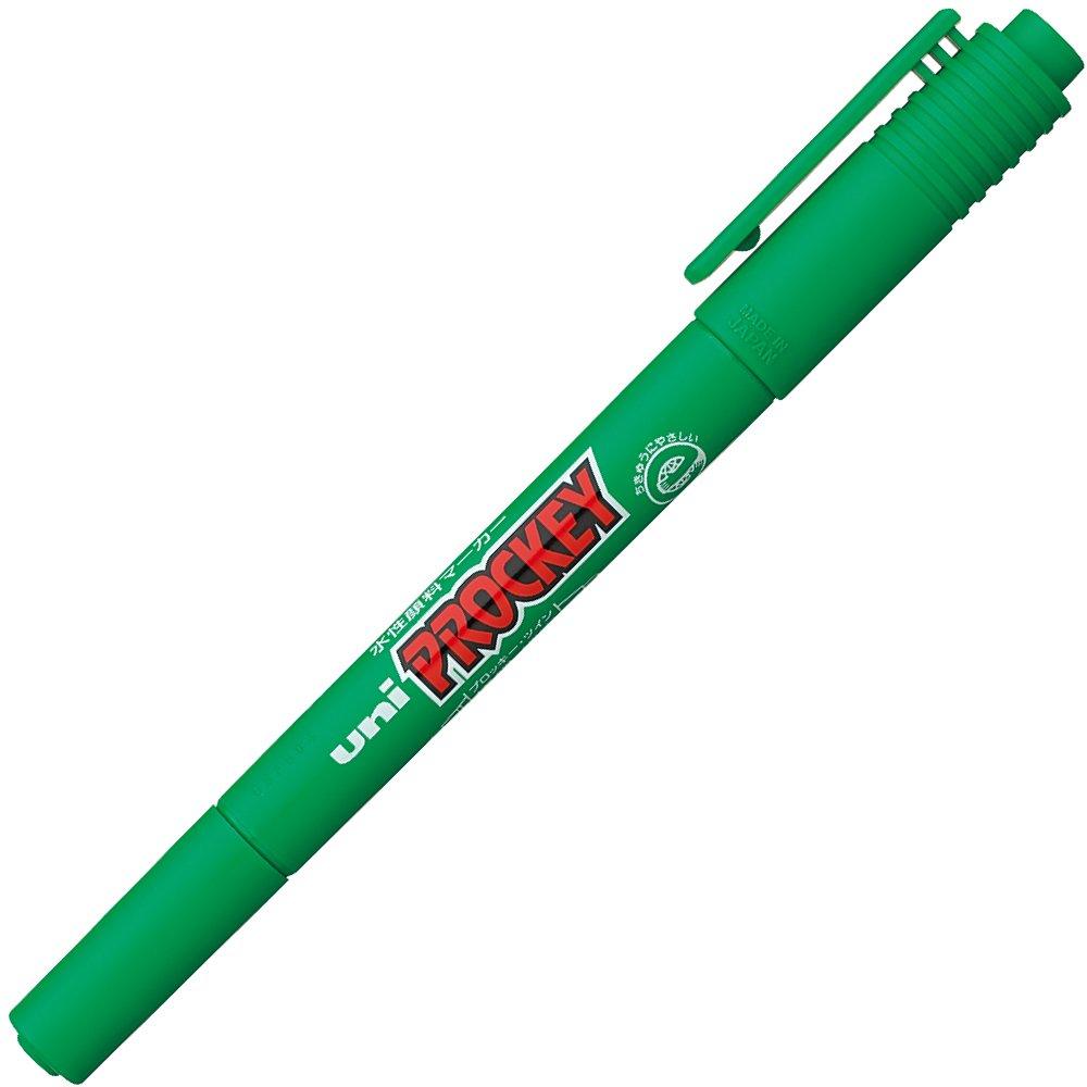 

Mitsubishi Pencil Pen Plocky Twin Extra Fine Green 10 pieces Water-based PM120T.6