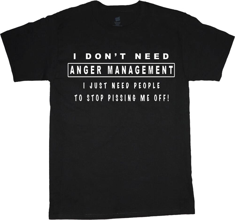 Funny Shirts for Men Mens Graphic Tees Anger Management Guy Gifts for Men XL