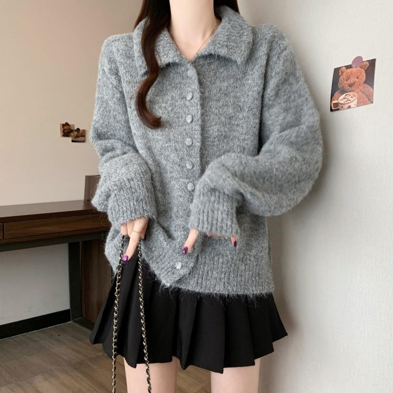 Oversized Womens Knit Sweater Winter Korean High Neck Rolled Edge Thick Warm Pullover Plus Size