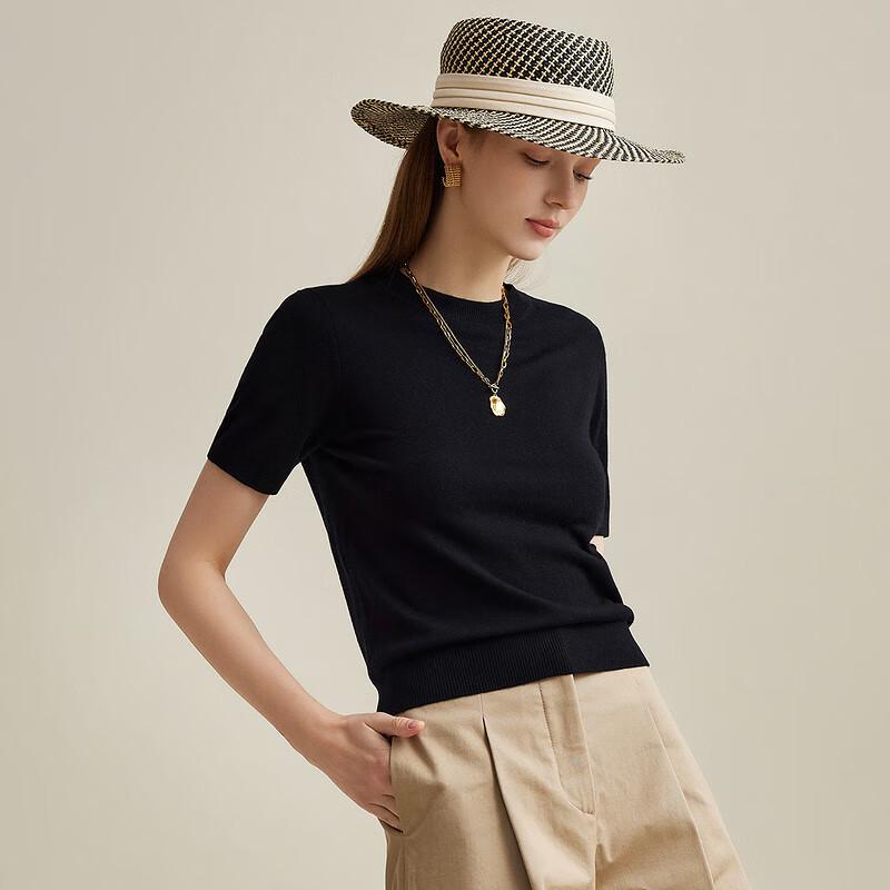 Zhao Jun Women's Merino Wool Half-High Collar Knit Sweater