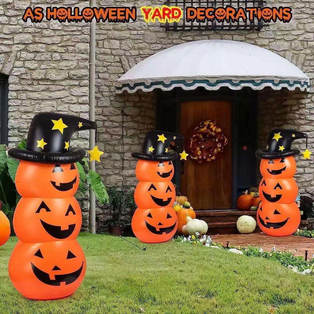 Cross-border Halloween Inflatable Pumpkin Ghost Tumbler Scene Decoration