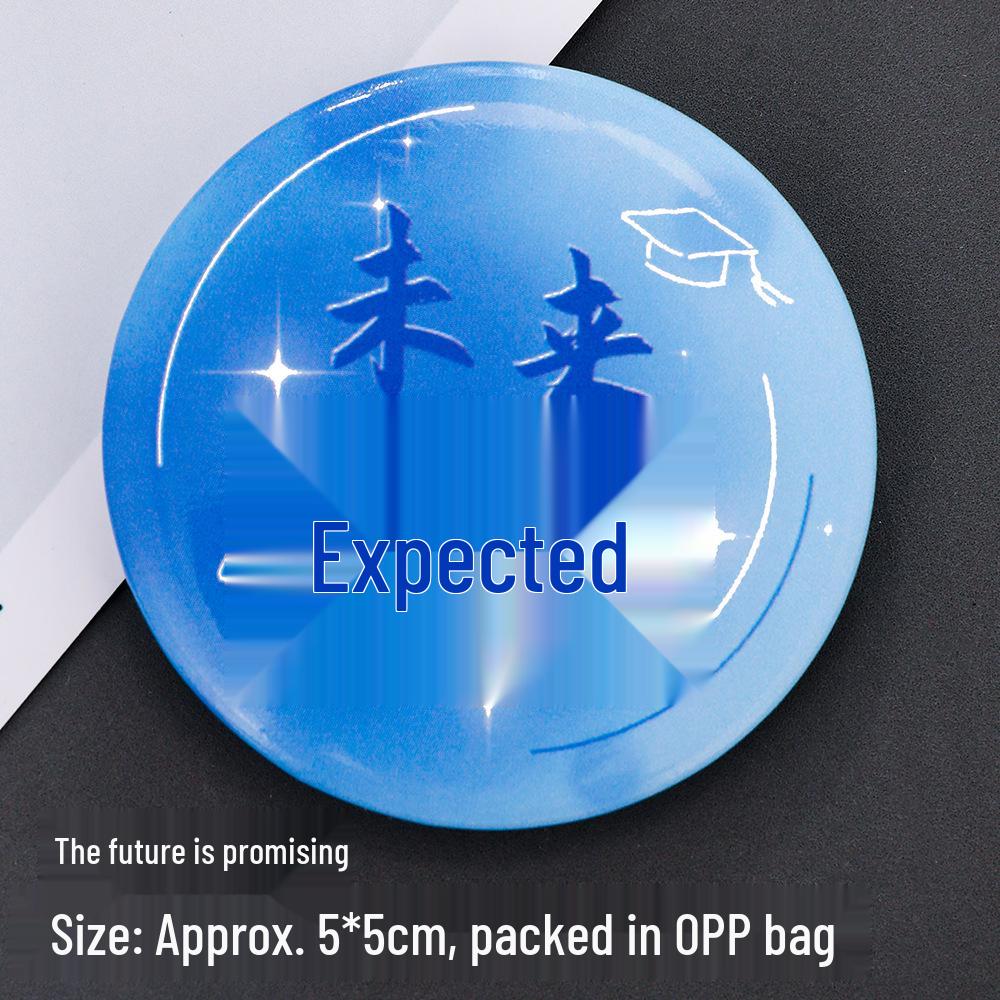 Inspirational Graduation Badge Brooch - Student Backpack Decoration & Gift 5cm