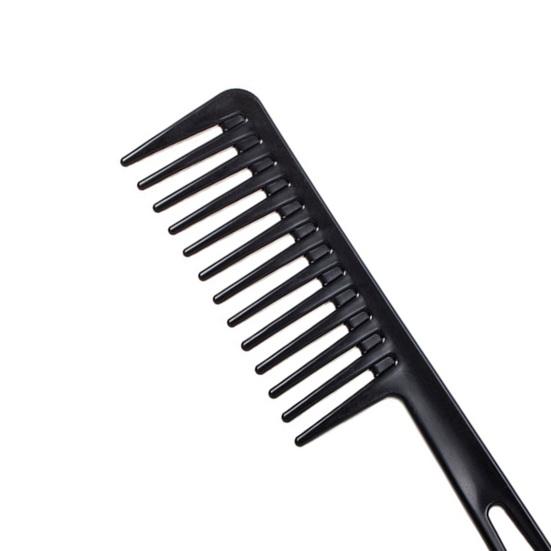 Pieptene de coafură Multifuncțional Profesional Aplicație largă Negru Retro Durată de viață Frumusețe Versatil Accesoriu lung Pieptene pentru cap cu ulei din plastic