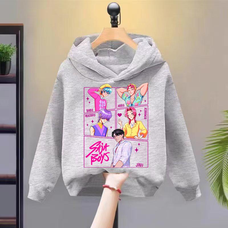 Kpop Охота на ведьм Детская одежда, Весенне-осенние худи и модные свитшоты 2025 год Хорошо 110