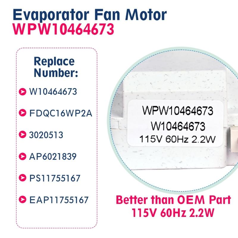 Multfituniaonl Refrigerator Cooling Fan Motor Suitable for Multiple Models Use Direct Installation Plastic Texture