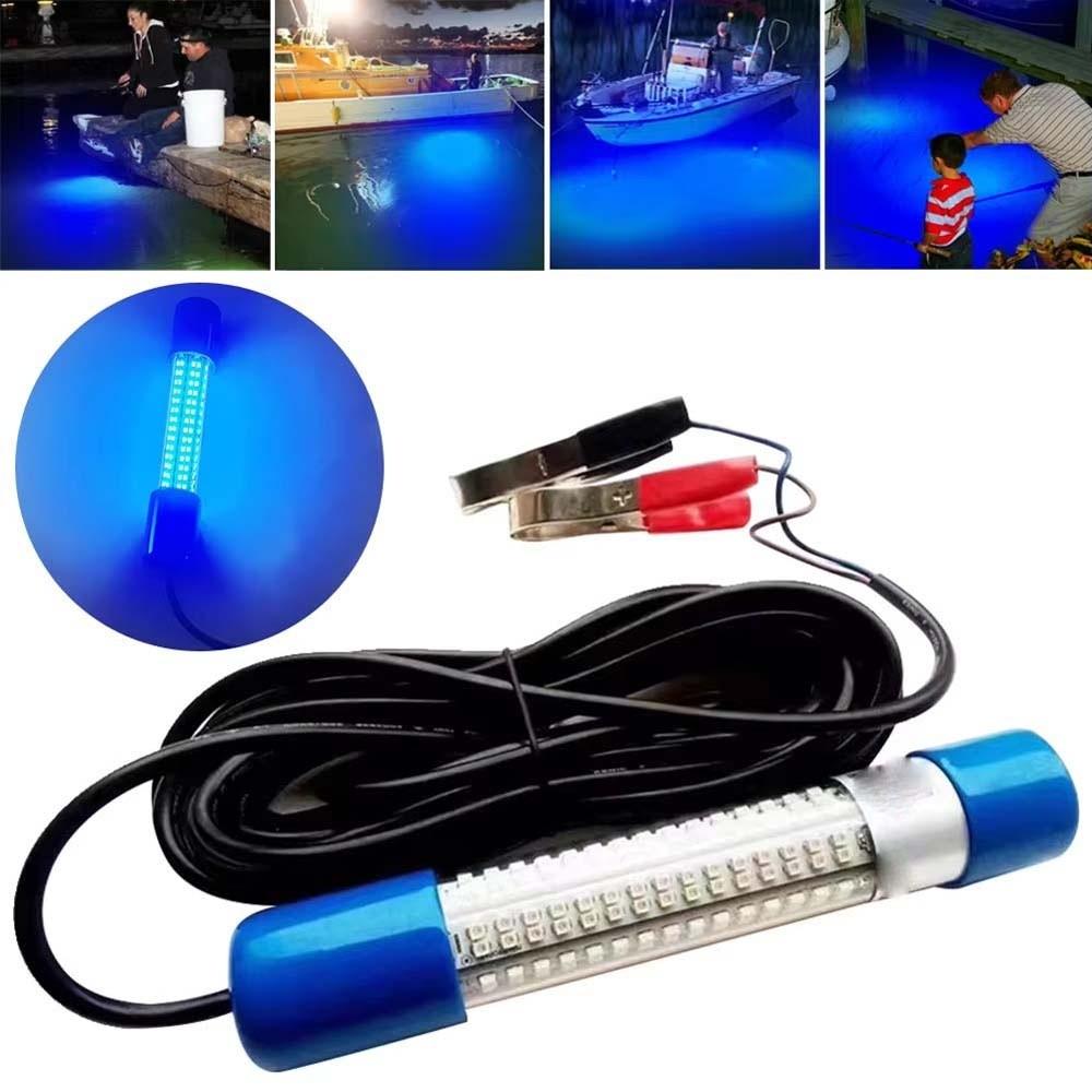 Portable Underwater Fishing Light 30W Submersible Boat Lamp Lures Finder Lamp  Salvage Operation