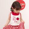 LUSON Baby Girl Faux Two-Piece Camisole Top