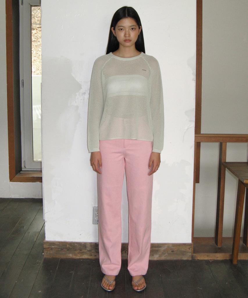 Sinun Pigment Washing Pants (Light Pink)