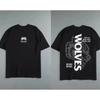 2024 Darc Sport Wolves T-Shirt Oversized Baumwoll-T-Shirt Fitnessstudio Fitness Herrenbekleidung Lässig Damen Kurzarm-Tee Darcsport T-Shirt
