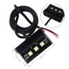 1pc Motorcycle License Plate Light LED Mini 12V CNC Aluminum Alloy Waterproof Rear Tail Motorbikes Light for License Plate Black
