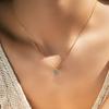 Blue Eye Necklace 925 Sterling Silver Zirconia Eyes Pendant Necklaces Trendy Link Chain Jewelry Gifts For Women Girls