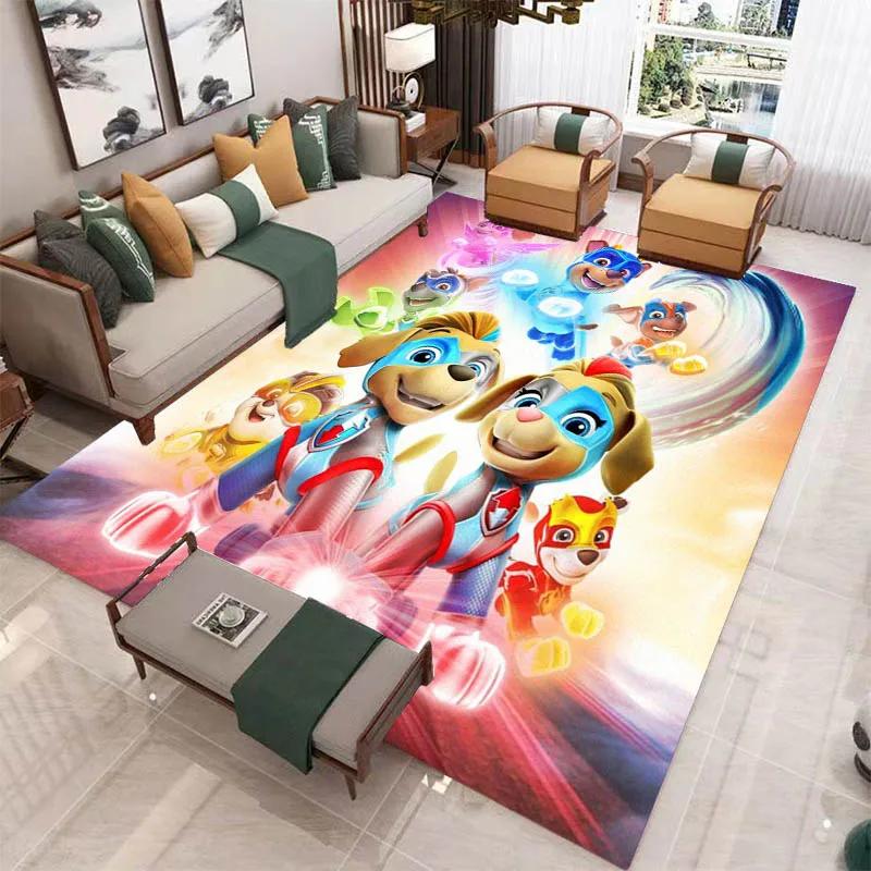 3D Cartoon PAW P-Patrol Printed Carpet Living Room Bedroom Carpet Non-slip Carpet Home Bedroom Decor Area Rug Birthday Gift