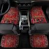 Retro 4Pcs Bohemian Car Floor Mats Heavy Duty Dirty Resistant Persian Carpet Anti-slip Car Floor Protector Rugs