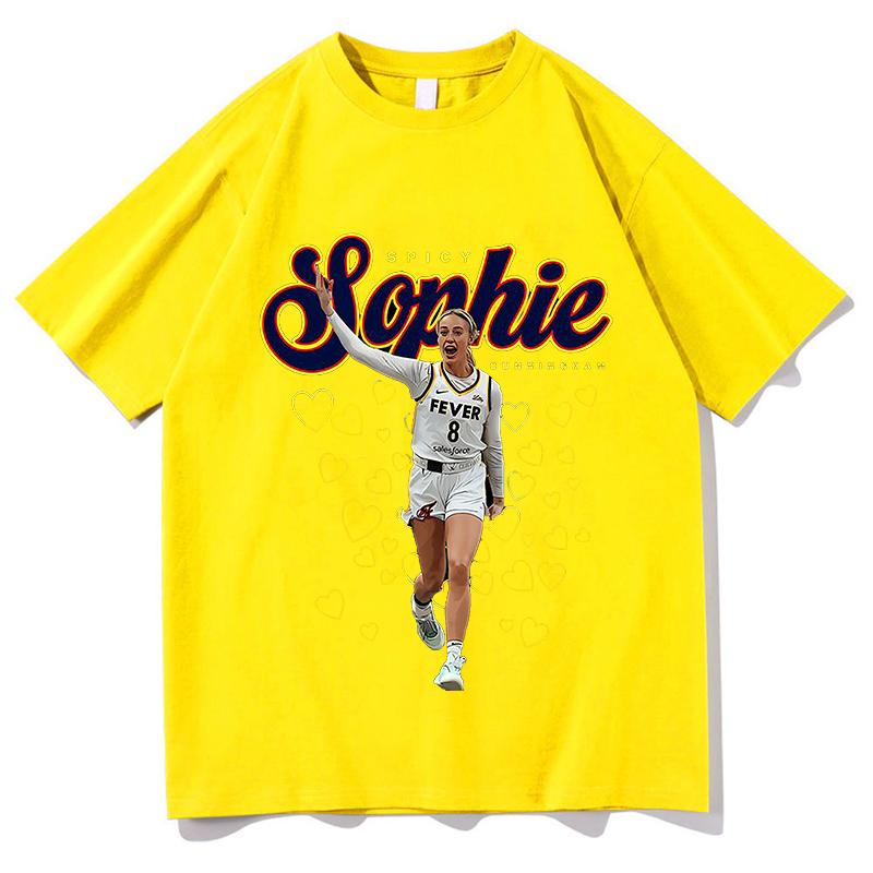 Sophie Cunningham Merch Tshirt Vintage Graphic Clothes Unisex Unisex Oversized Pure Cotton High Quality Tee Fashion Streetwear Tops