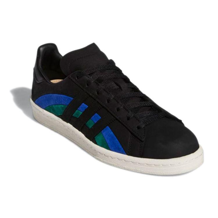 Book Works x adidas Campus 80s Jazz Herresneakers Svart Core-Black Bold-Blue GW3246