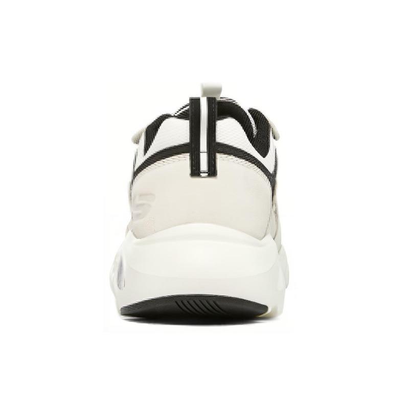 Skechers D'LITES 4.0 Men Mesh Low Top Dad Shoes White Black 894073-WBK