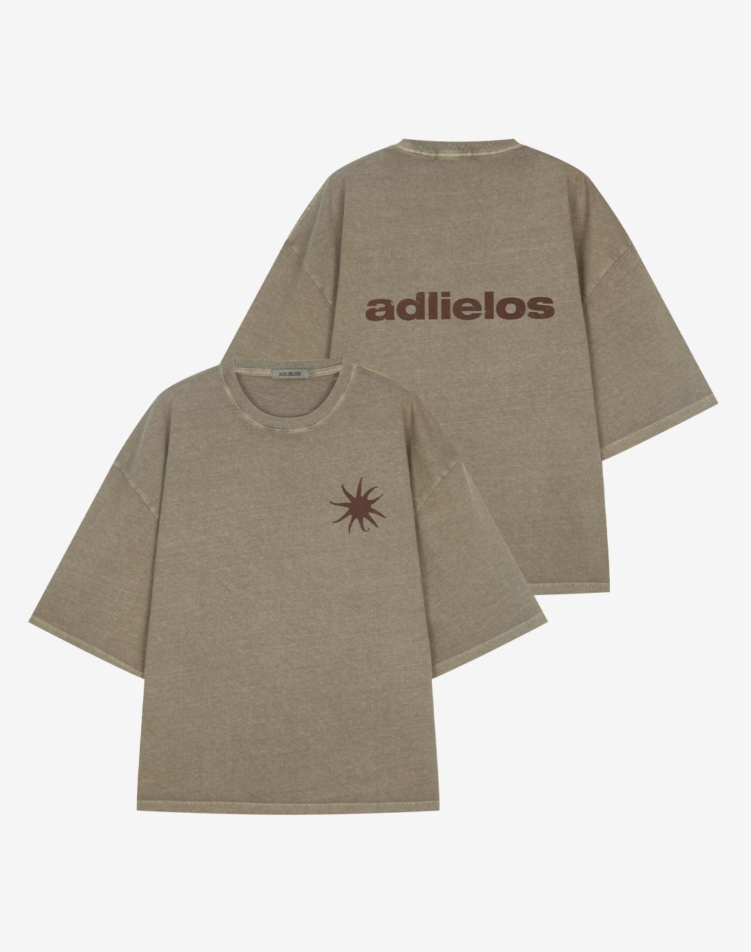 Adrielos Blast Pigment Half T-Shirt [Pigment Khaki Beige] Xl