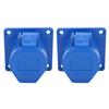2Pcs Industrielle Steckdose Einphasig 3Pin Explosionsgeschützte Wasserdicht 16A 3 Loch 220250V