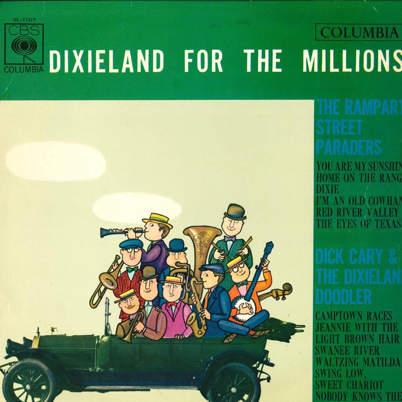 

LP Record DICK CARY & DIXIELAND DOODLES - Million Dixieland SL1107 COLUMBIA 1962 Japan Jazz Used