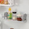 Creative Elephant Hook Storage Rack Multifunctional Organization Rack Non Perforated Wall Mounted Seasoning Storage Shelf
