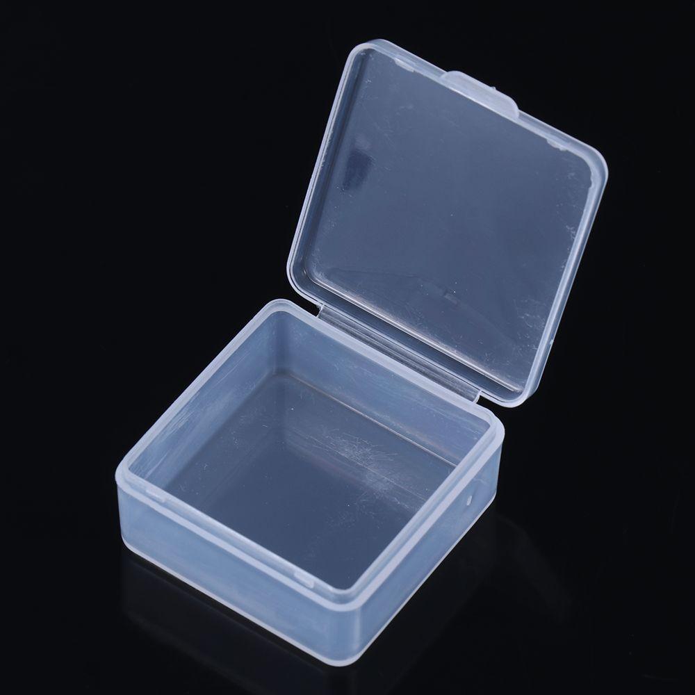 Mini Plastic Box Rectangular Translucent Packing Box Dustproof Durable Strong Jewelry Button Sundries Storage Case Container