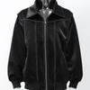 Kragen, Jacke mit langem Reißverschlussärmel, Neuer Stil 2025, Modisch, Feminin, Temperamentvoll, Pendeln, Straße, Lockere Jacke