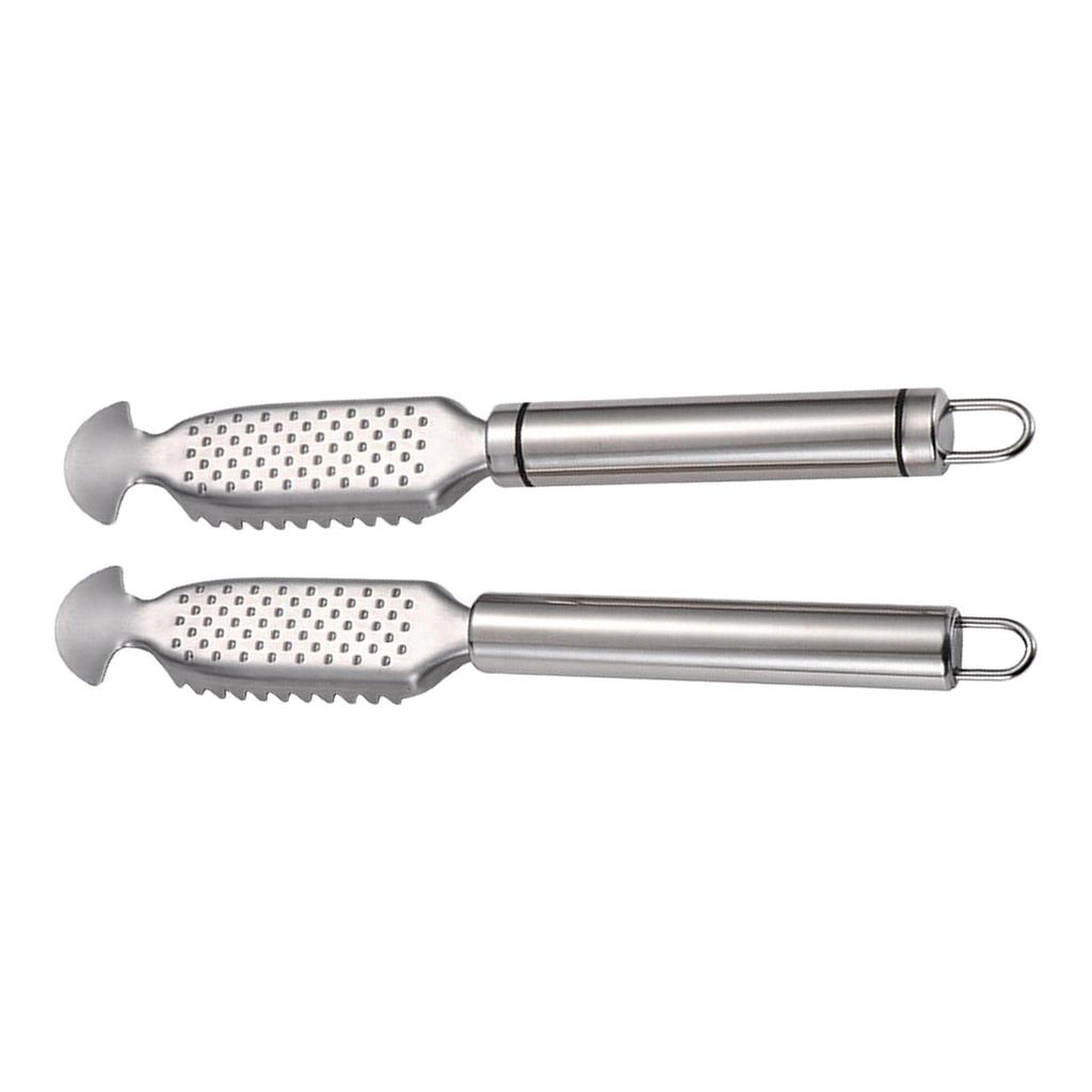 Fishes Scale Scraping Tool Stainless Steel Premium with Sawtooth Peeling Manual Fishes Scale Remover Cleaning Tools for Kitchen