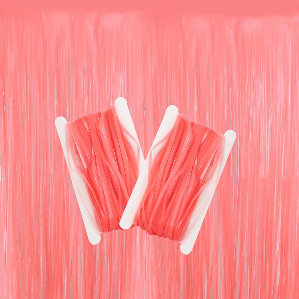 Colorful Fluorescent Macaron Rain Silk Curtains Perfect For Holiday Celebrations And Events