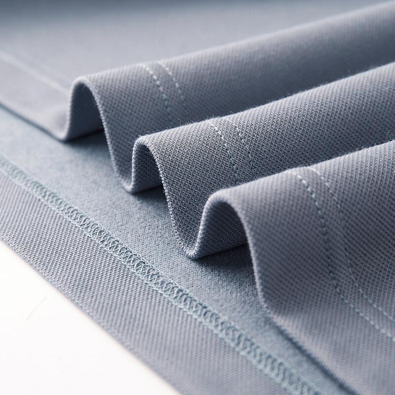 FIRS Men's Wool & Silk Blend Thickened Brushed Long Sleeve Polo Shirt