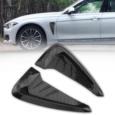 1 Pair Car Fender Delicate Self-adhesive Black Universal Glossy Car Side
