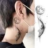 1 Blatt Totenkopf Schmetterling Rose Temporäre Tattoos Für Frauen Männer Hände Fuß Nacken,Temp Fake Tattoo Aufkleber Langanhaltend Wasserdicht