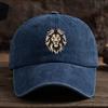 Men  Women Lion Head Print Baseball Cap  Adjustable Snapback Hat with Lion Face Lightweight Suitable for Outdoor Casual We