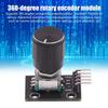 360 Degree Rotary Encoder Module KY-040 Brick Sensor Switch Module Development Board with Knob Cap Compatible for Arduino for Raspberry Pi