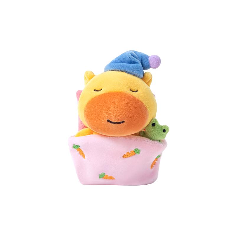 10cm Goede Nacht Lieve Lulu Capybara Pluche Speelgoed Delicaat Schattig Cartoon Pyjama Capybala Hangers Grappige Bureau Huisdieren Kinderen Cadeau 10cm