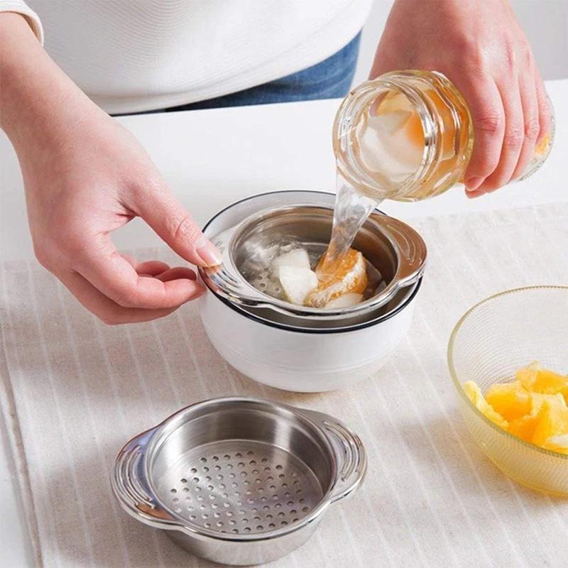 Stainless Steel Can Strainer, Tuna Strainer, Canning Colander, Food Strainer, Oil Drainer, Kitchen Vegetable Fruit