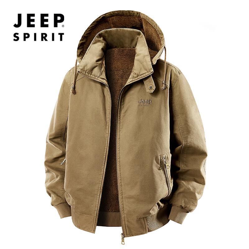 JEEP SPIRIT Men's Washed Padded Cotton Jacket