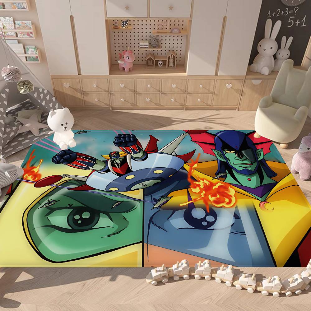 UFO ROBO GRENDIZER GOLDORAK Room Mats Cheaper Anti-slip Modern Living Room Balcony Printed Welcome Rug